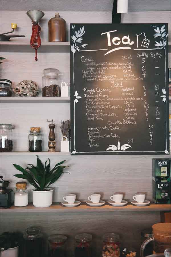 Cafe Menu